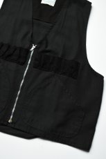 画像13: Behind The River (ビハインドザリバー) "Black Beauty Vintage" Black Over Dye Western Field Hunting Vest (13)