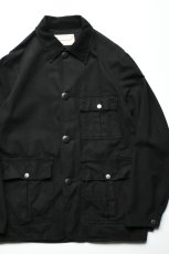 画像1: Behind The River (ビハインドザリバー) "Black Beauty Vintage" Black Over Dye Ted Williams Hunting Jacket (1)