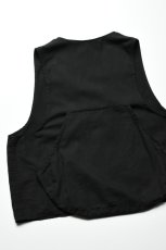 画像18: Behind The River (ビハインドザリバー) "Black Beauty Vintage" Black Over Dye Western Field Hunting Vest (18)