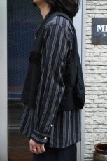 画像8: Behind The River (ビハインドザリバー) "Black Beauty Vintage" Black Over Dye Western Field Hunting Vest (8)