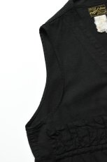 画像4: 【For WOMEN】Behind The River (ビハインドザリバー) "Black Beauty Vintage" Black Over Dye Sterling J.C.Penney Hunting Vest (4)
