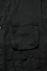 画像6: 【For WOMEN】Behind The River (ビハインドザリバー) "Black Beauty Vintage" Black Over Dye Sterling J.C.Penney Hunting Vest (6)