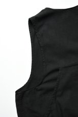 画像19: Behind The River (ビハインドザリバー) "Black Beauty Vintage" Black Over Dye Western Field Hunting Vest (19)