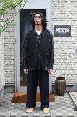 画像4: Behind The River (ビハインドザリバー) "Black Beauty Vintage" Black Over Dye J.C.Higgins Hunting Vest (4)