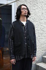 画像3: Behind The River (ビハインドザリバー) "Black Beauty Vintage" Black Over Dye J.C.Higgins Hunting Vest (3)