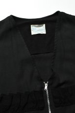 画像10: Behind The River (ビハインドザリバー) "Black Beauty Vintage" Black Over Dye Western Field Hunting Vest (10)
