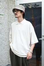 画像6: handvaerk (ハンドバーク) PIQUE S/S TAPERED BIG POLO SHIRT [LT.GREY] (6)