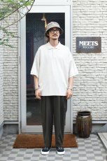画像3: handvaerk (ハンドバーク) PIQUE S/S TAPERED BIG POLO SHIRT [LT.GREY] (3)