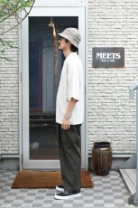 画像4: handvaerk (ハンドバーク) PIQUE S/S TAPERED BIG POLO SHIRT [LT.GREY] (4)