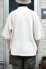 画像9: handvaerk (ハンドバーク) PIQUE S/S TAPERED BIG POLO SHIRT [LT.GREY] (9)