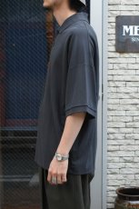 画像8: handvaerk (ハンドバーク) PIQUE S/S TAPERED BIG POLO SHIRT [CARBON BLACK] (8)