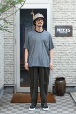 画像7: handvaerk (ハンドバーク) 60/2 S/S BIG T-SHIRT [BLACK/WHITE] (7)
