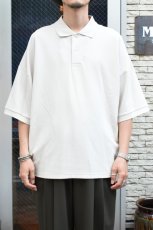 画像7: handvaerk (ハンドバーク) PIQUE S/S TAPERED BIG POLO SHIRT [LT.GREY] (7)