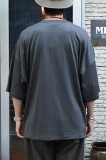 画像9: handvaerk (ハンドバーク) 60/2 S/S TAPERED BIG T-SHIRT [IRON] (9)