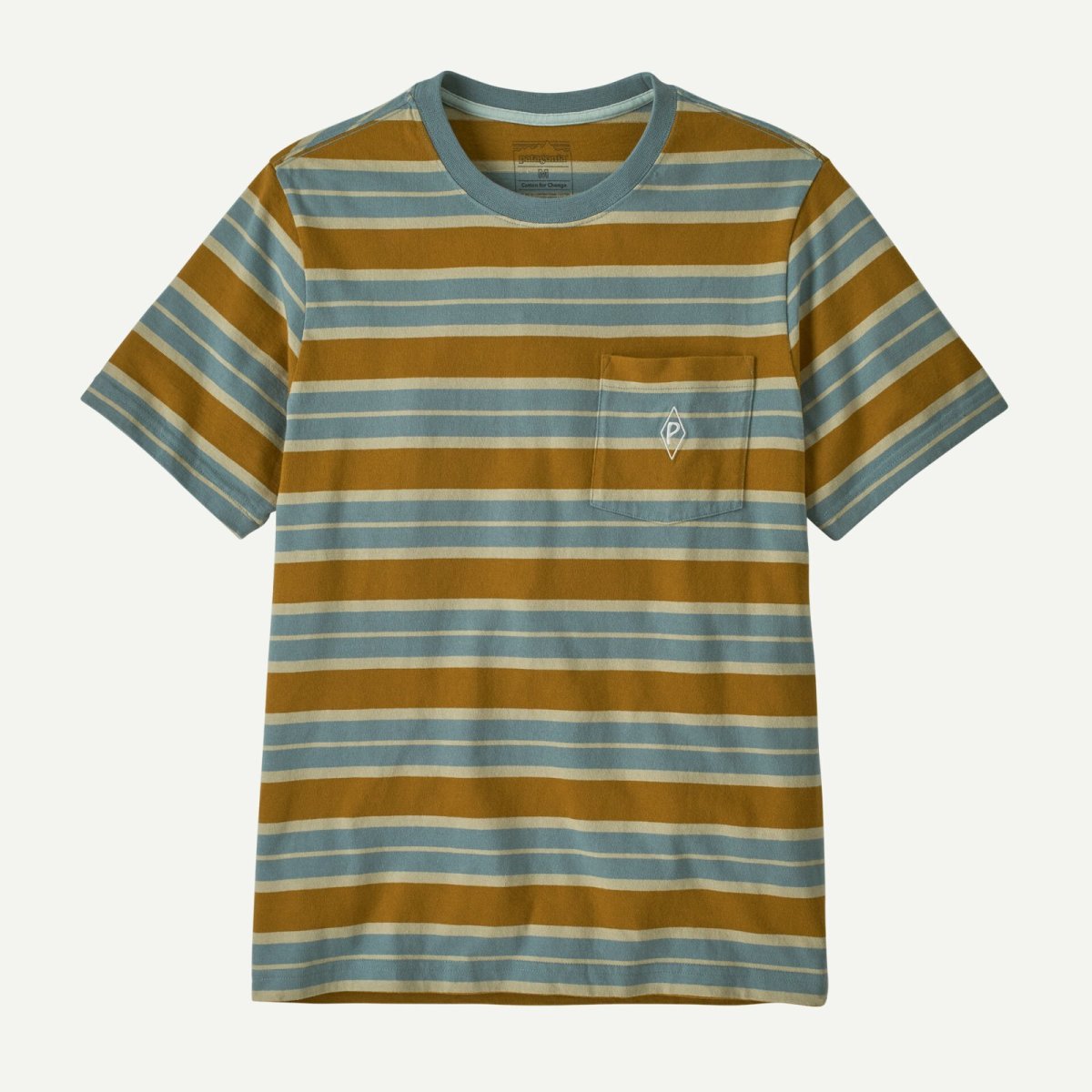 画像1: patagonia (パタゴニア) メンズ・ミッドウェイト・ウォーター・ピープル・マーク・ポケット・ティー [BIG WALL/BLUE SAGE] (1)