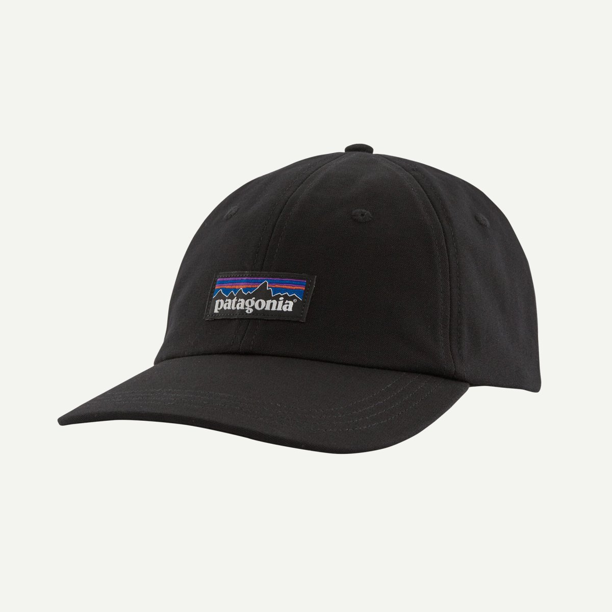 画像1: patagonia (パタゴニア) P-6 ラベル・トラッド・キャップ [BLACK] (1)