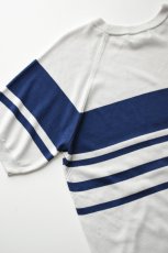 画像17: A.D.A.N (エーディーエーエヌ) VENTILATION MESH KNIT S/S SWEATER [GRAY BORDER] (17)