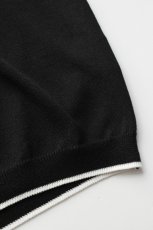 画像14: A.D.A.N (エーディーエーエヌ) VENTILATION MESH KNIT S/S SWEATER [BLACK BORDER] (14)