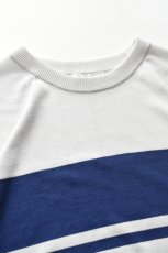 画像9: A.D.A.N (エーディーエーエヌ) VENTILATION MESH KNIT S/S SWEATER [GRAY BORDER] (9)