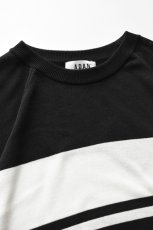 画像9: A.D.A.N (エーディーエーエヌ) VENTILATION MESH KNIT S/S SWEATER [BLACK BORDER] (9)