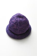 画像1: Indietro Association (インディエトロアソシエーション) Roll Knit Cap [PURPLE] (1)