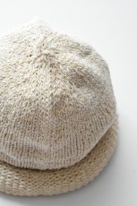 画像2: Indietro Association (インディエトロアソシエーション) Roll Knit Cap [BEIGE] (2)
