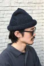画像6: Indietro Association (インディエトロアソシエーション) Roll Knit Cap [BLACK] (6)