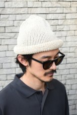 画像6: Indietro Association (インディエトロアソシエーション) Roll Knit Cap [BEIGE] (6)