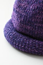 画像3: Indietro Association (インディエトロアソシエーション) Roll Knit Cap [PURPLE] (3)