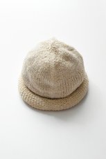 画像1: Indietro Association (インディエトロアソシエーション) Roll Knit Cap [BEIGE] (1)