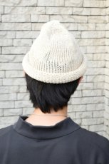 画像8: Indietro Association (インディエトロアソシエーション) Roll Knit Cap [BEIGE] (8)