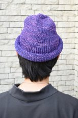 画像8: Indietro Association (インディエトロアソシエーション) Roll Knit Cap [PURPLE] (8)