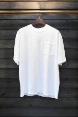 画像1: WALLA WALLA SPORT (ワラワラスポーツ) U.S. MADE BIRDSEYE MESH POCKET TEE [WHITE] (1)