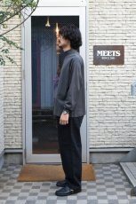 画像5: handvaerk (ハンドバーク) 60/2 MOCK NECK L/S T-SHIRT [IRON] (5)