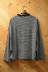 画像14: handvaerk (ハンドバーク) 60/2 L/S T-SHIRT [BLACK/WHITE] (14)