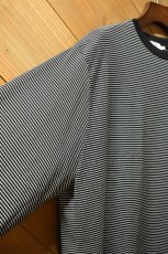 画像11: handvaerk (ハンドバーク) 60/2 L/S T-SHIRT [BLACK/WHITE] (11)