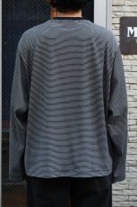 画像9: handvaerk (ハンドバーク) 60/2 L/S T-SHIRT [BLACK/WHITE] (9)