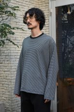 画像3: handvaerk (ハンドバーク) 60/2 L/S T-SHIRT [BLACK/WHITE] (3)