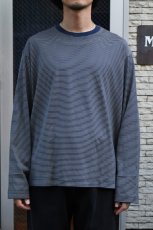 画像7: handvaerk (ハンドバーク) 60/2 L/S T-SHIRT [NAVY/BEIGE] (7)