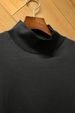 画像10: handvaerk (ハンドバーク) 60/2 MOCK NECK L/S T-SHIRT [BLACK] (10)