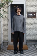 画像4: handvaerk (ハンドバーク) 60/2 L/S T-SHIRT [NAVY/BEIGE] (4)