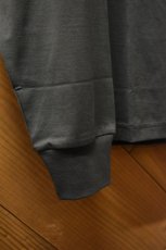 画像13: handvaerk (ハンドバーク) 60/2 MOCK NECK L/S T-SHIRT [IRON] (13)