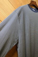 画像11: handvaerk (ハンドバーク) 60/2 L/S T-SHIRT [NAVY/BEIGE] (11)