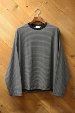 画像1: handvaerk (ハンドバーク) 60/2 L/S T-SHIRT [BLACK/WHITE] (1)