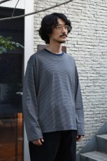 画像3: handvaerk (ハンドバーク) 60/2 L/S T-SHIRT [NAVY/BEIGE] (3)