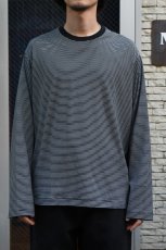 画像7: handvaerk (ハンドバーク) 60/2 L/S T-SHIRT [BLACK/WHITE] (7)