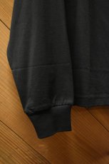 画像13: handvaerk (ハンドバーク) 60/2 MOCK NECK L/S T-SHIRT [BLACK] (13)