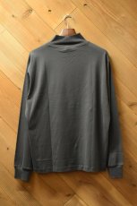 画像14: handvaerk (ハンドバーク) 60/2 MOCK NECK L/S T-SHIRT [IRON] (14)