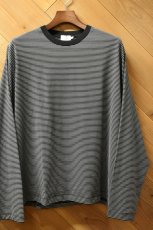 画像2: handvaerk (ハンドバーク) 60/2 L/S T-SHIRT [BLACK/WHITE] (2)