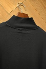 画像15: handvaerk (ハンドバーク) 60/2 MOCK NECK L/S T-SHIRT [BLACK] (15)